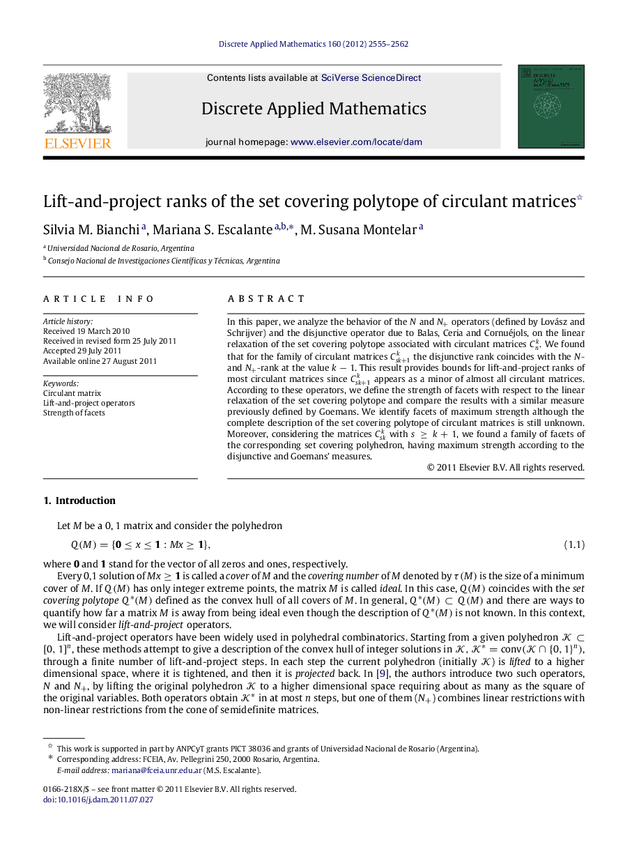 Lift-and-project ranks of the set covering polytope of circulant matrices 