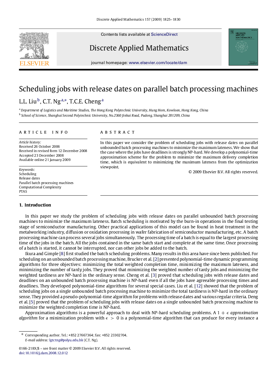 Scheduling jobs with release dates on parallel batch processing machines