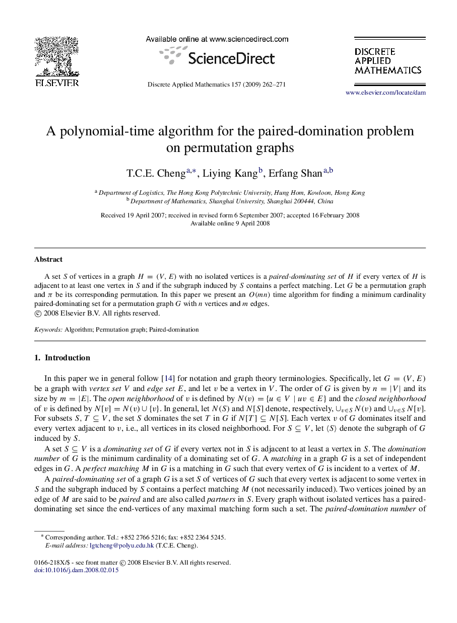 A polynomial-time algorithm for the paired-domination problem on permutation graphs