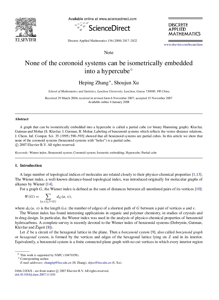 None of the coronoid systems can be isometrically embedded into a hypercube 