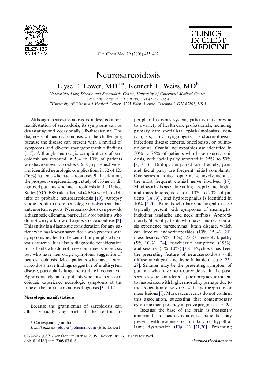Neurosarcoidosis