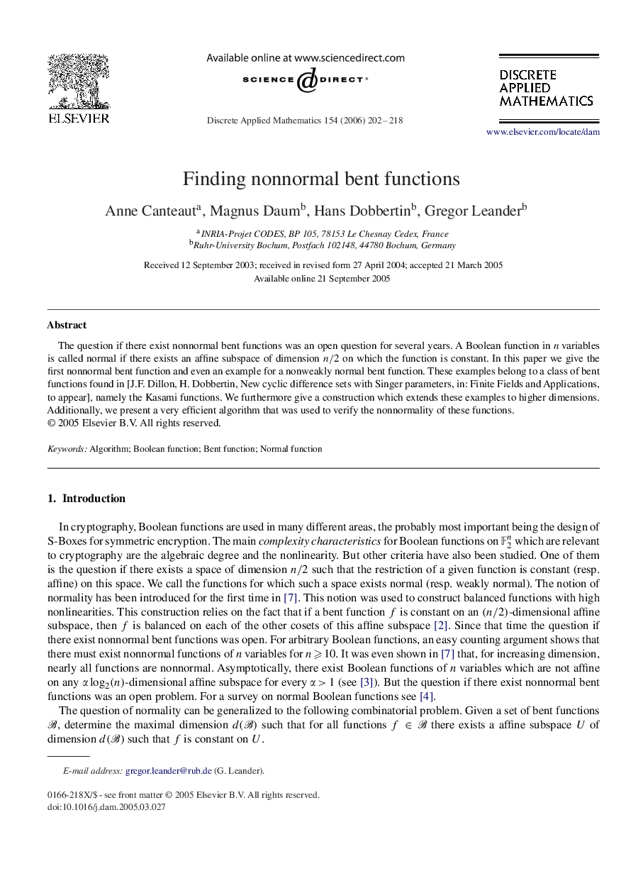 Finding nonnormal bent functions