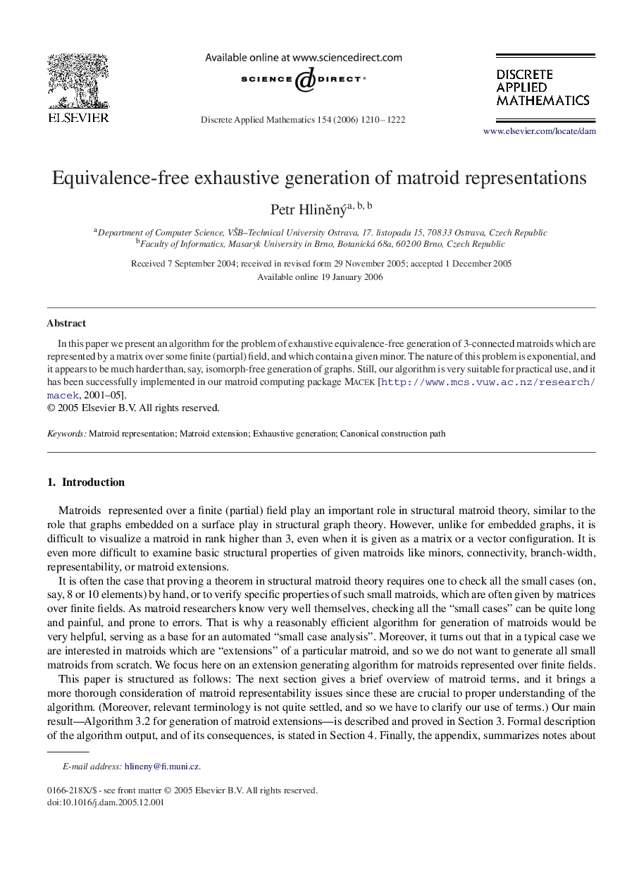 Equivalence-free exhaustive generation of matroid representations