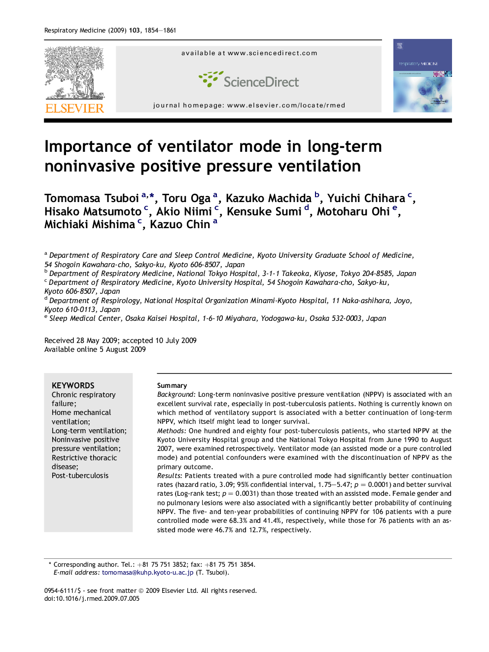 Importance of ventilator mode in long-term noninvasive positive pressure ventilation