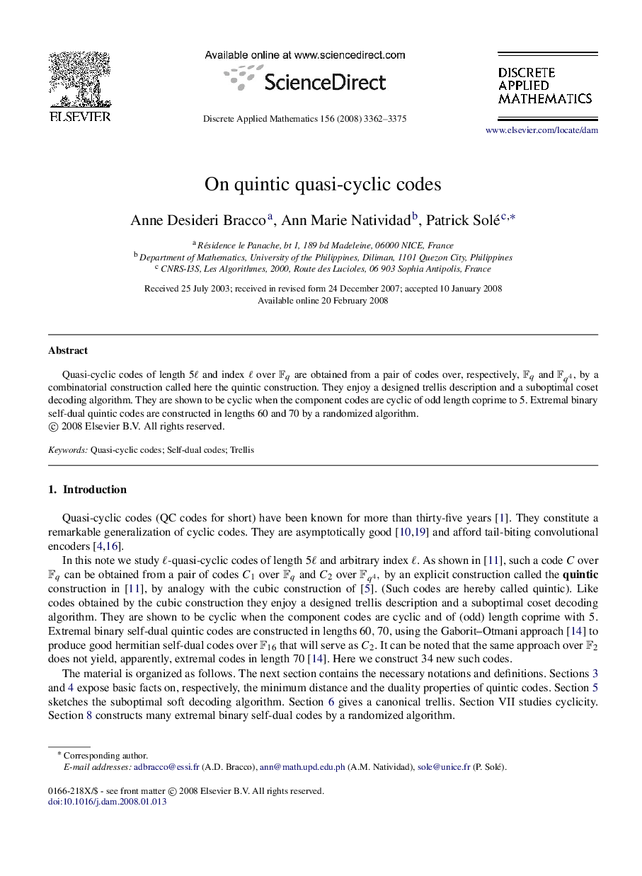 On quintic quasi-cyclic codes