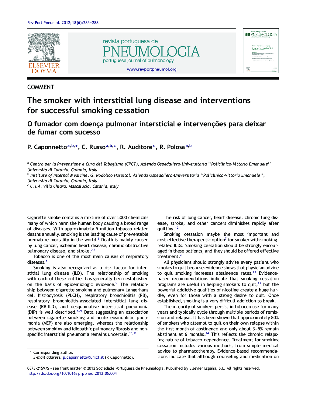 The smoker with interstitial lung disease and interventions for successful smoking cessation