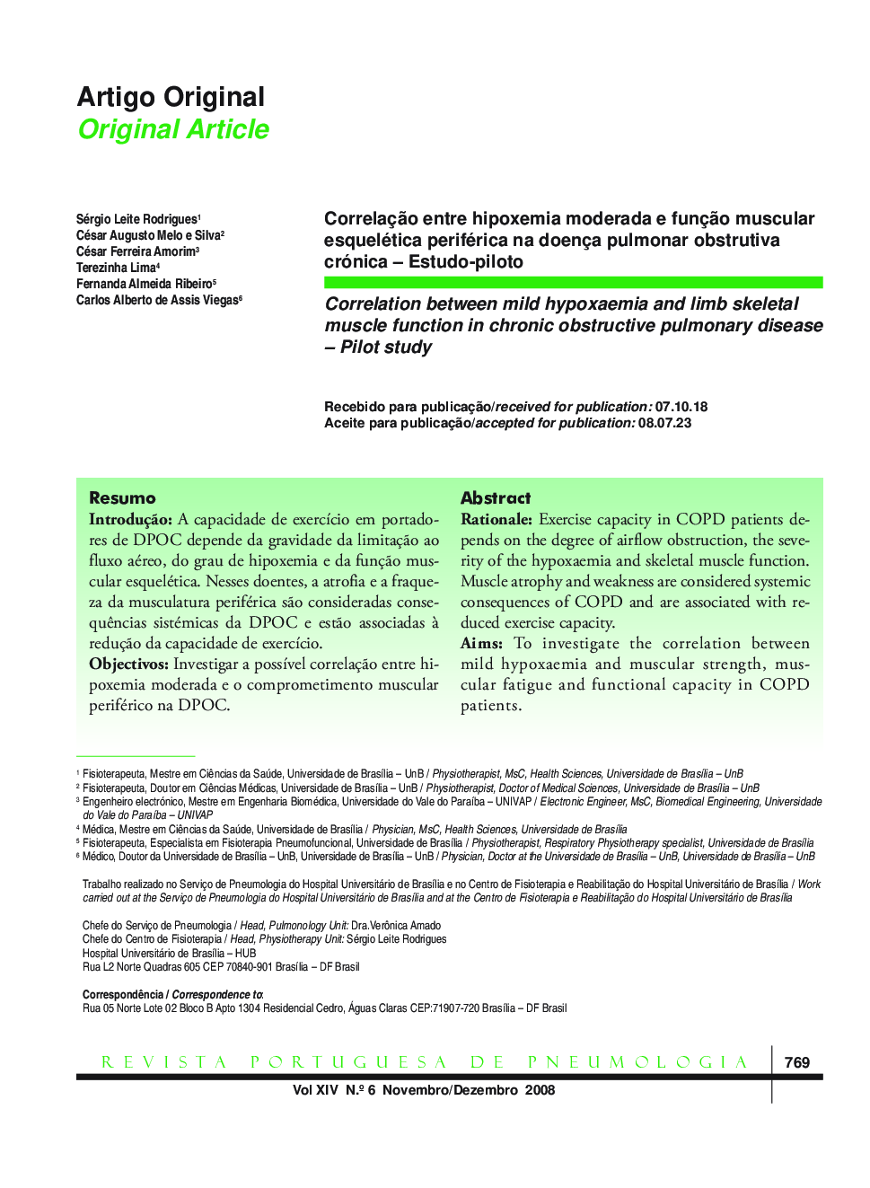 Correlation between mild hypoxaemia and limb skeletal muscle function in chronic obstructive pulmonary disease – Pilot study 