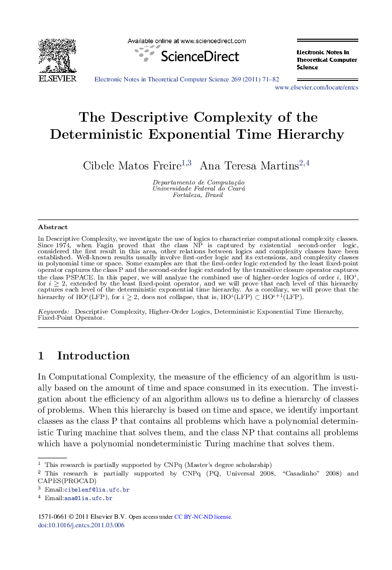 The Descriptive Complexity of the Deterministic Exponential Time Hierarchy