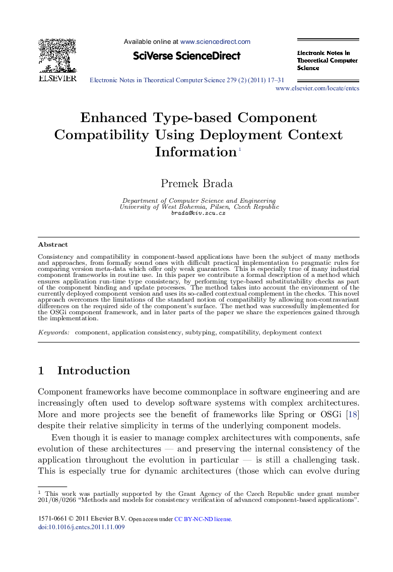 Enhanced Type-based Component Compatibility Using Deployment Context Information 