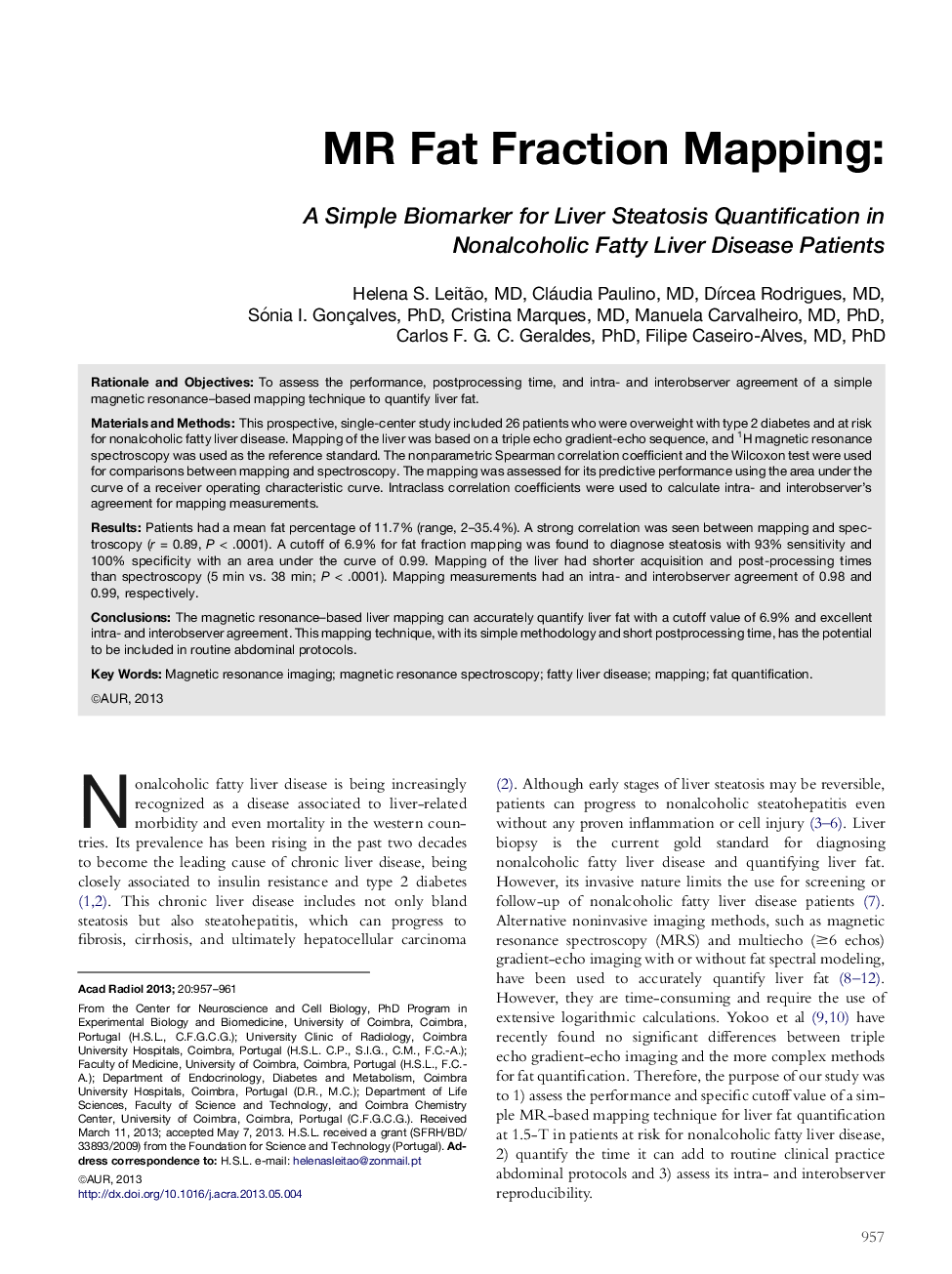 MR Fat Fraction Mapping