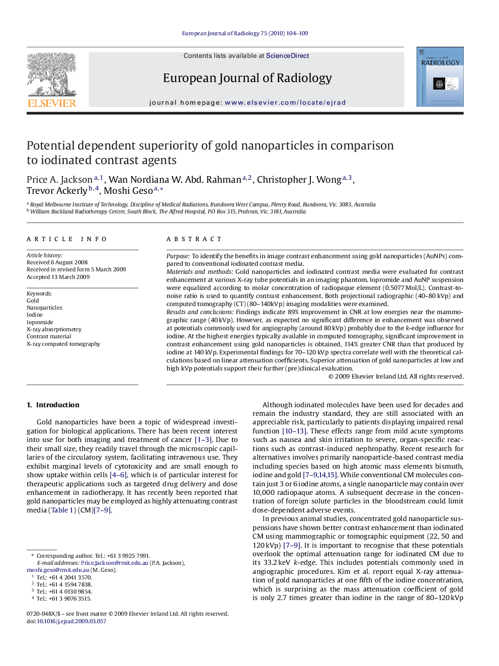 Potential dependent superiority of gold nanoparticles in comparison to iodinated contrast agents