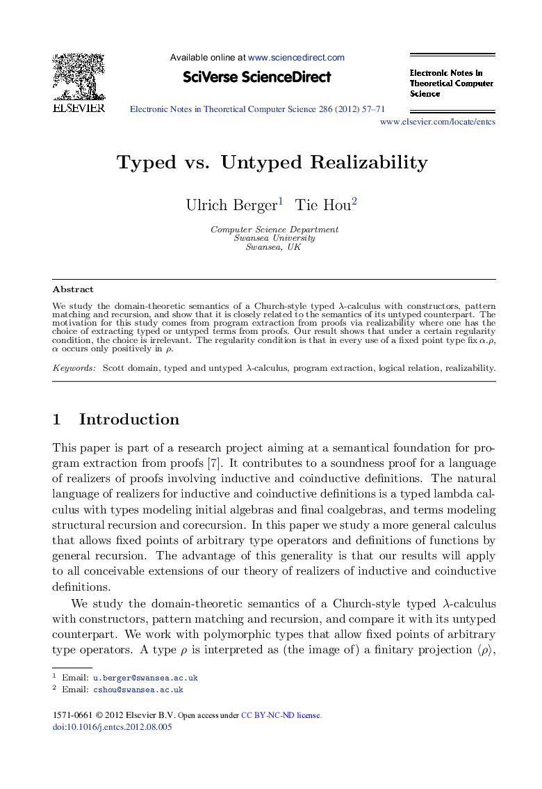 Typed vs. Untyped Realizability