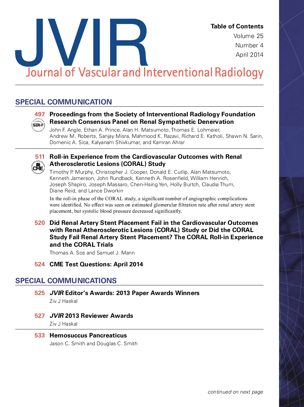 عکس صفحه اول مقاله: Table of Contents Table of Contents
