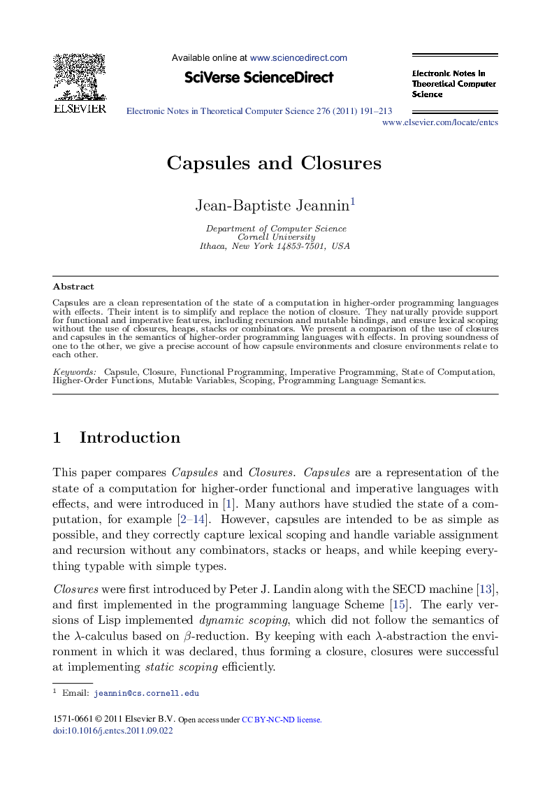 Capsules and Closures