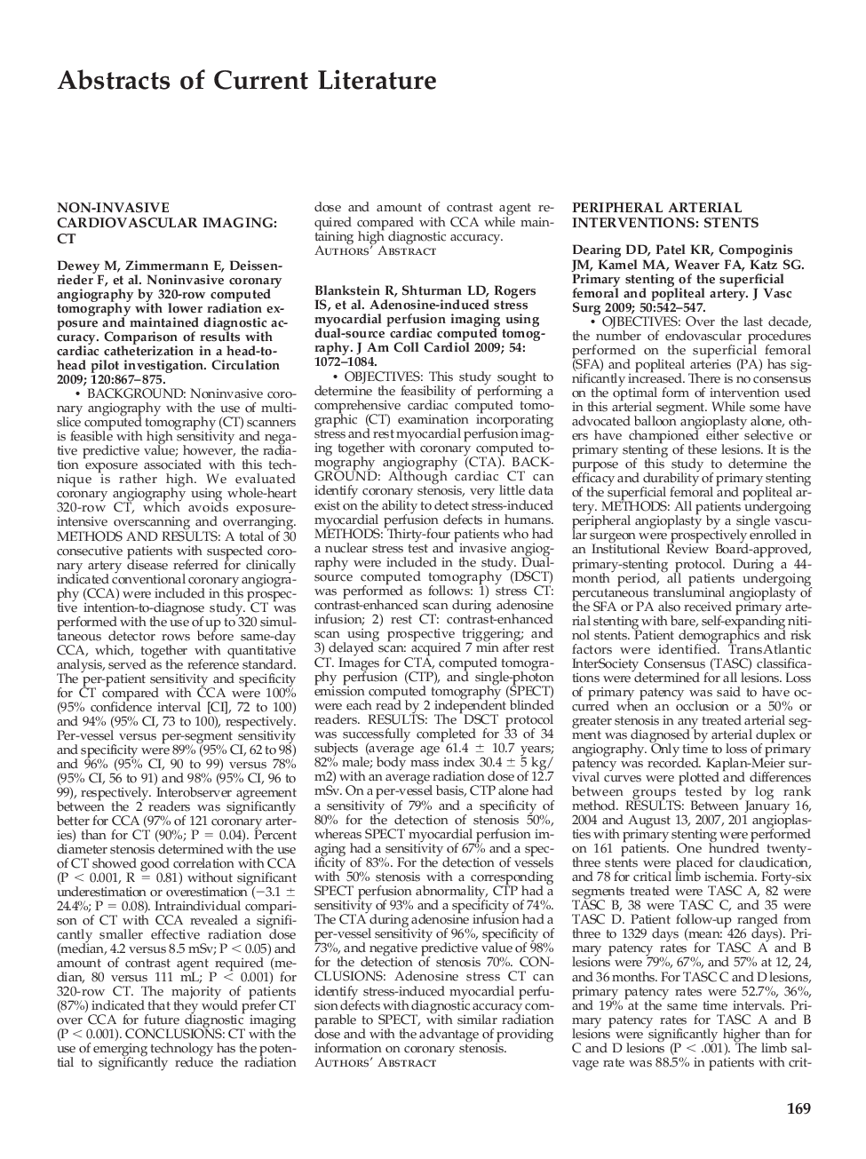 Abstracts of Current Literature