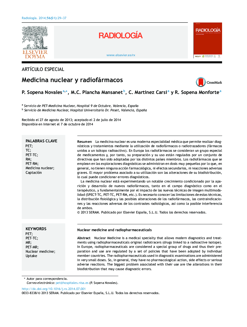 Medicina nuclear y radiofármacos