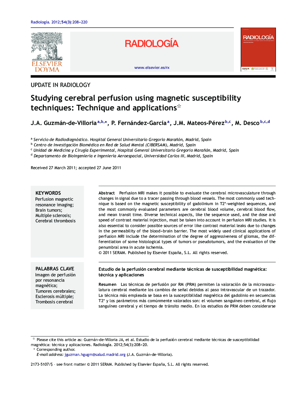 Studying cerebral perfusion using magnetic susceptibility techniques: Technique and applications