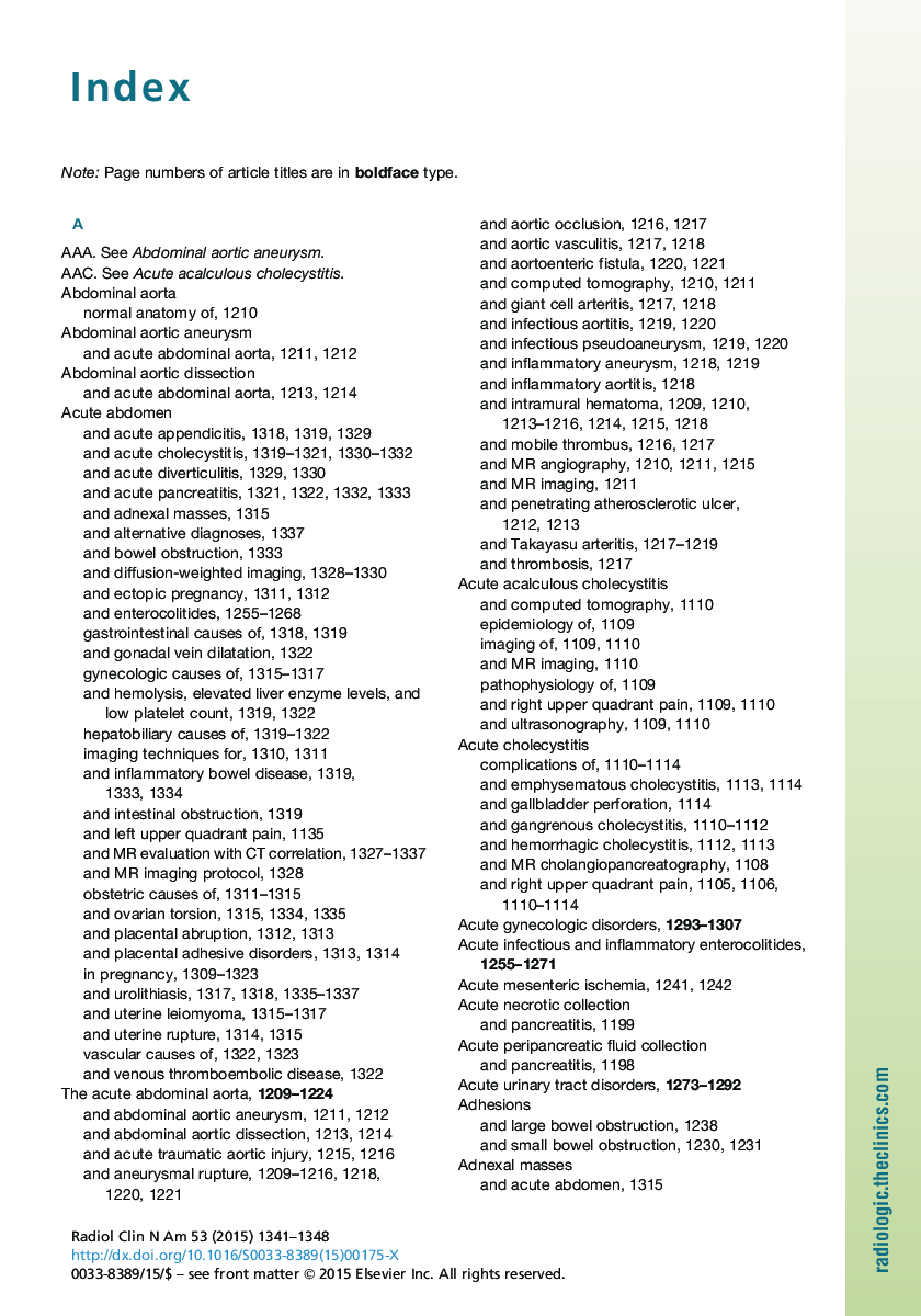 عکس صفحه اول مقاله: Index Index
