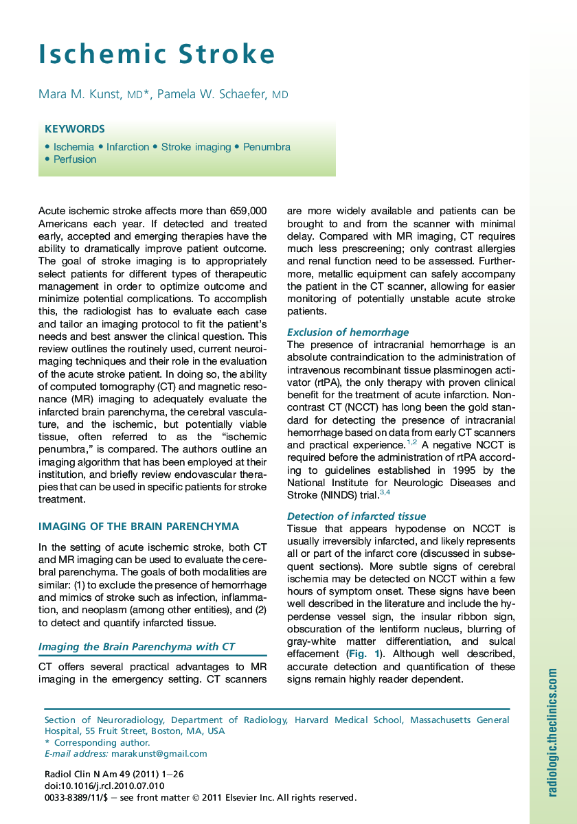 Ischemic Stroke