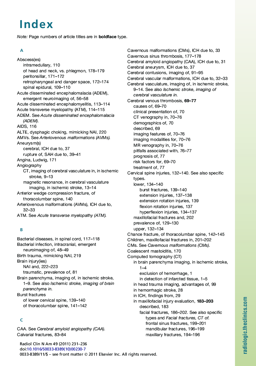 عکس صفحه اول مقاله: Index Index