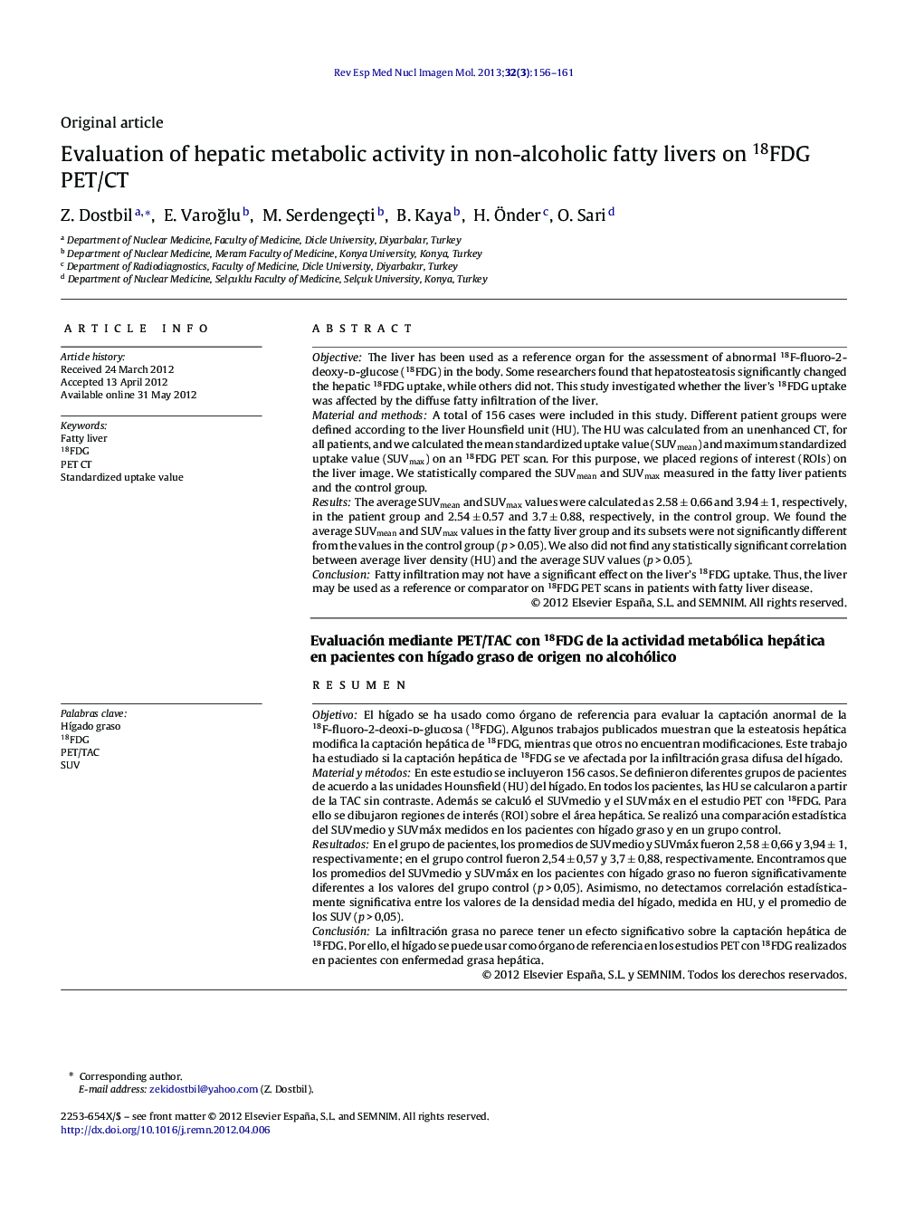 Evaluation of hepatic metabolic activity in non-alcoholic fatty livers on 18FDG PET/CT