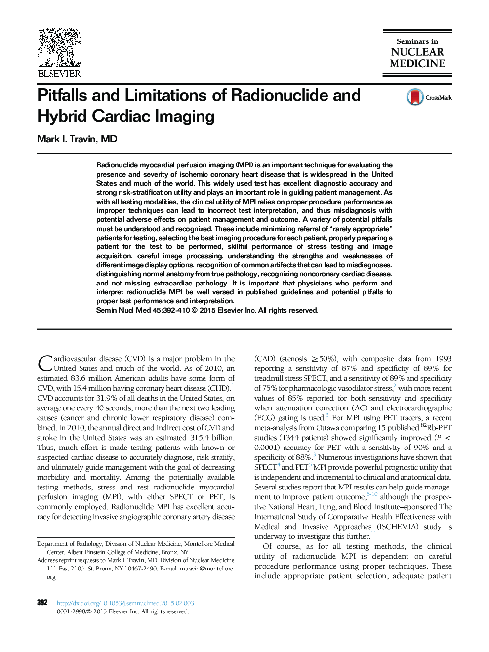 Pitfalls and Limitations of Radionuclide and Hybrid Cardiac Imaging