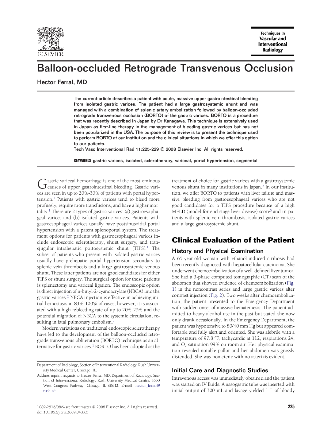 Balloon-occluded Retrograde Transvenous Occlusion