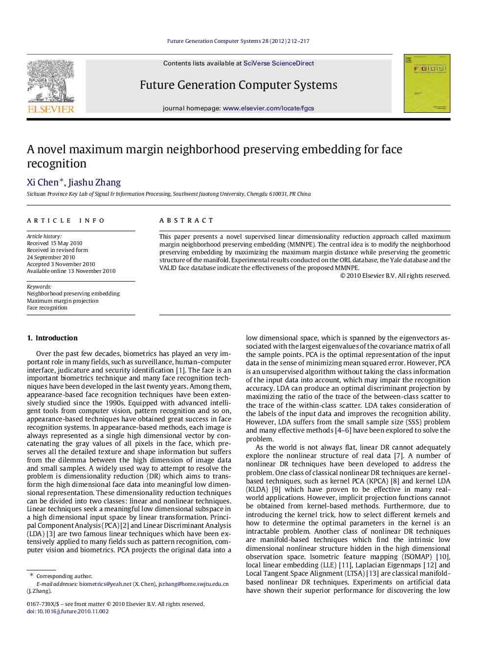 A novel maximum margin neighborhood preserving embedding for face recognition