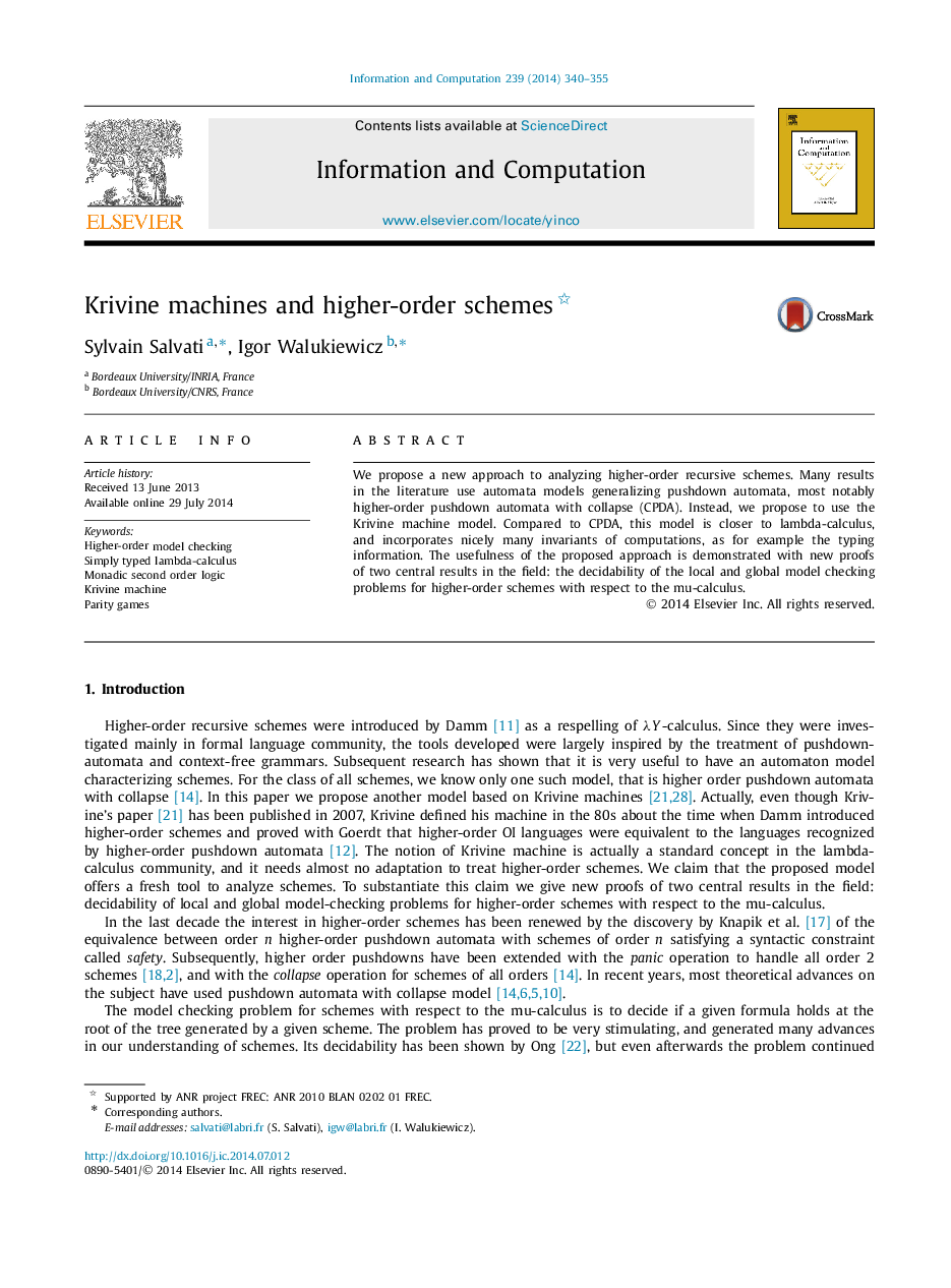 Krivine machines and higher-order schemes 