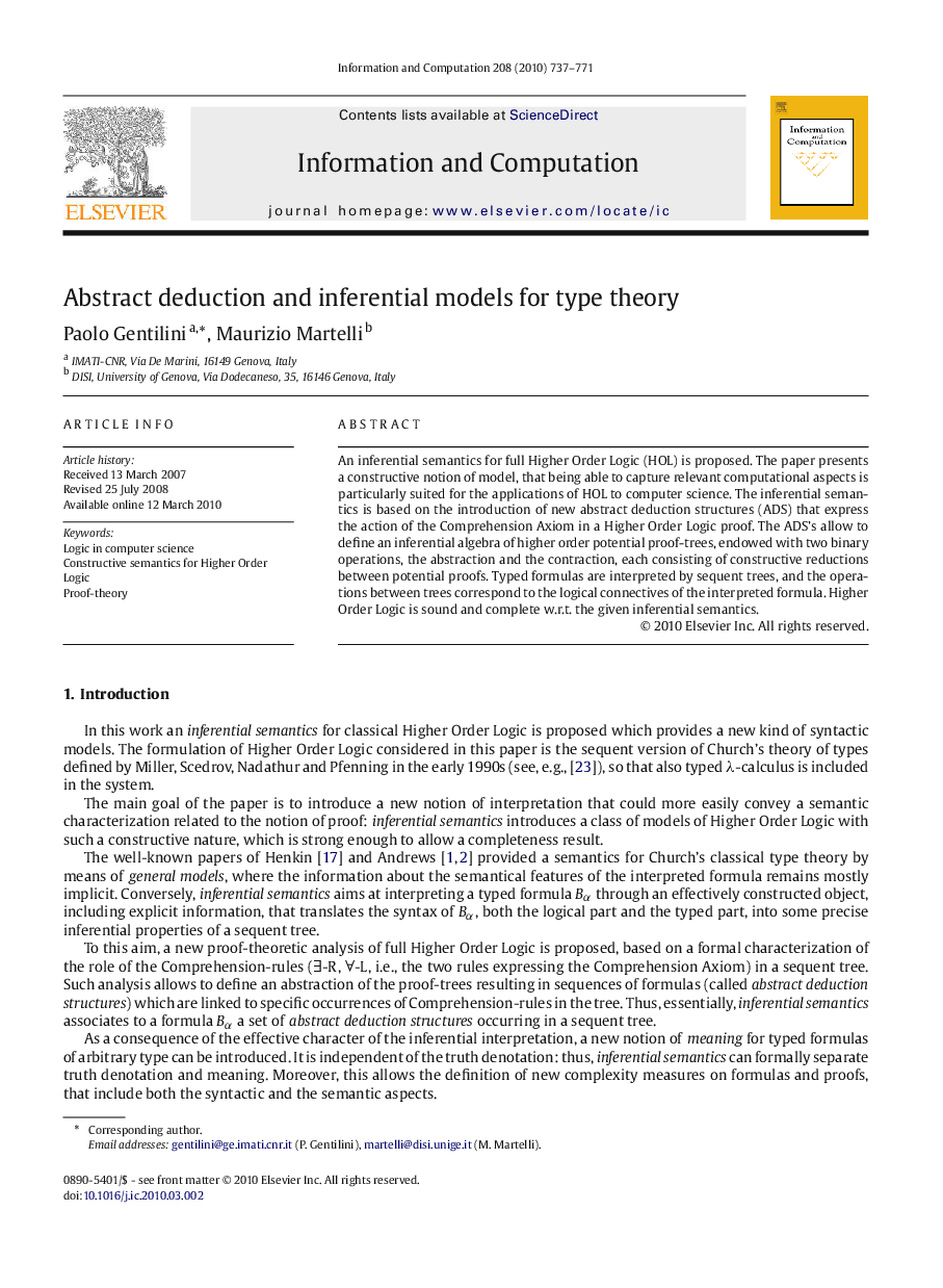 Abstract deduction and inferential models for type theory