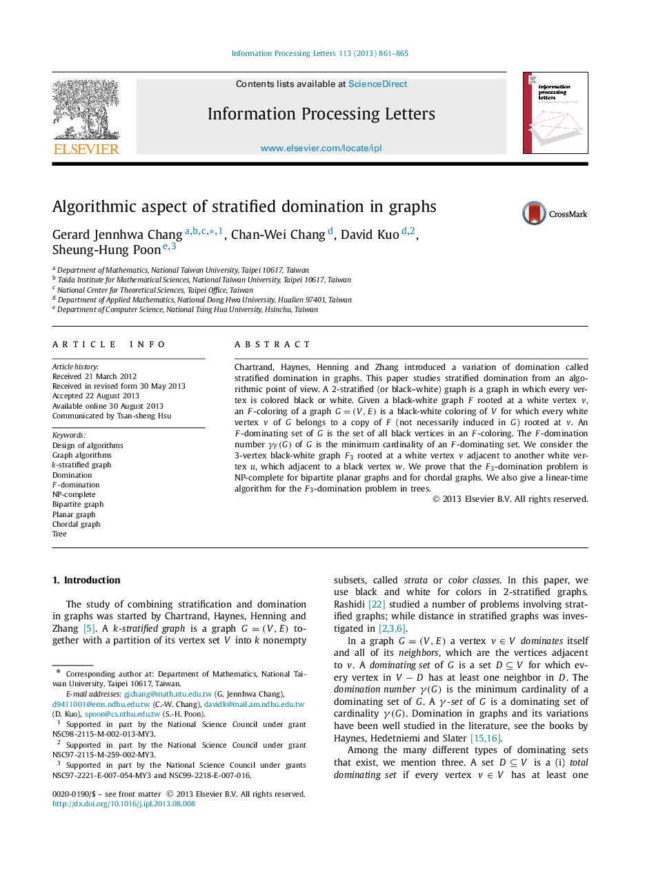 Algorithmic aspect of stratified domination in graphs