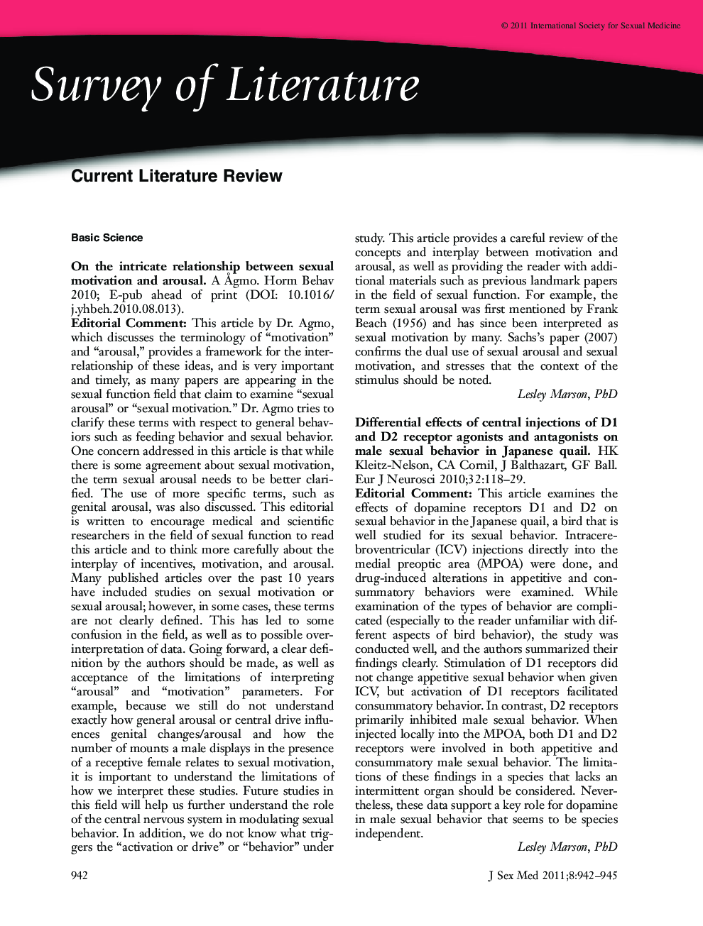 Survey of Literature