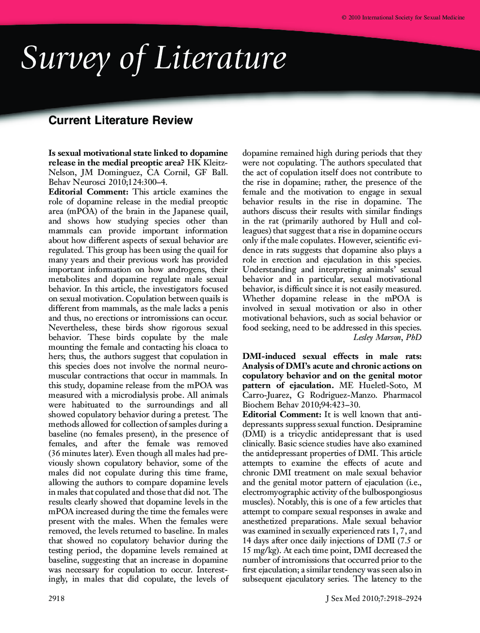Current Literature Review