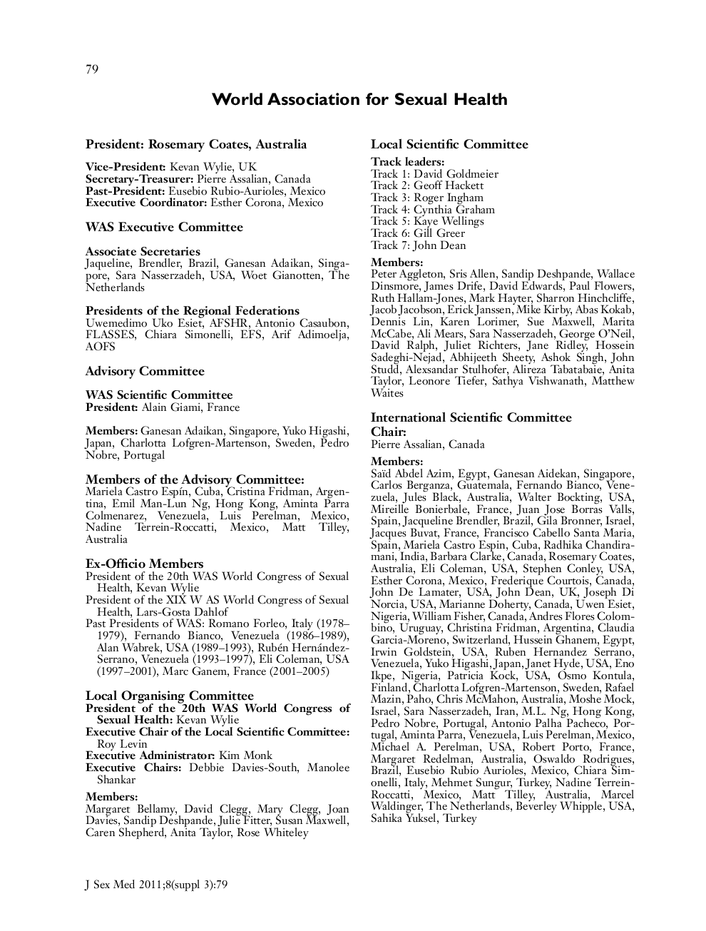 Scientific Research at the World Association for Sexual Health