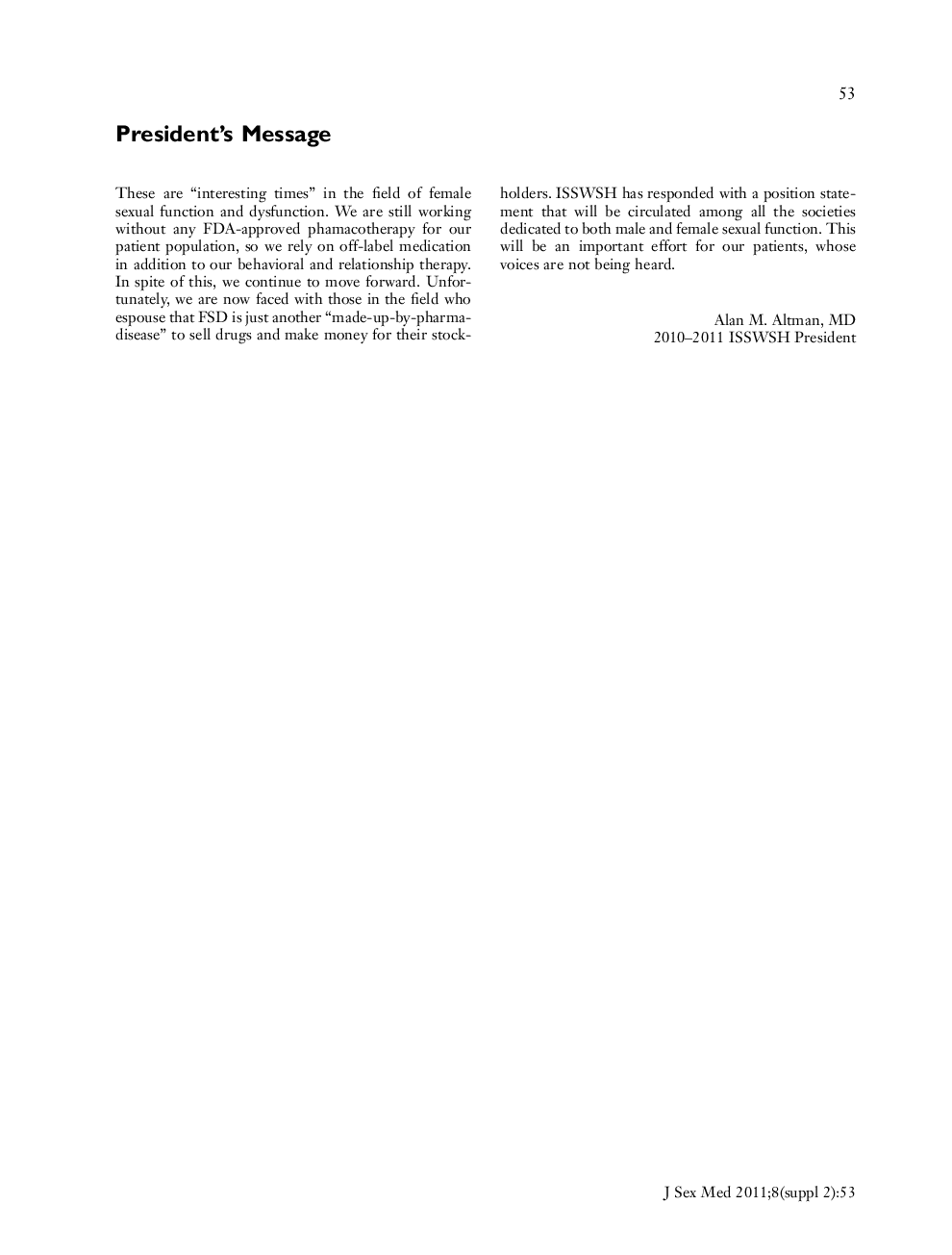 Message from the Scientific Program Chair