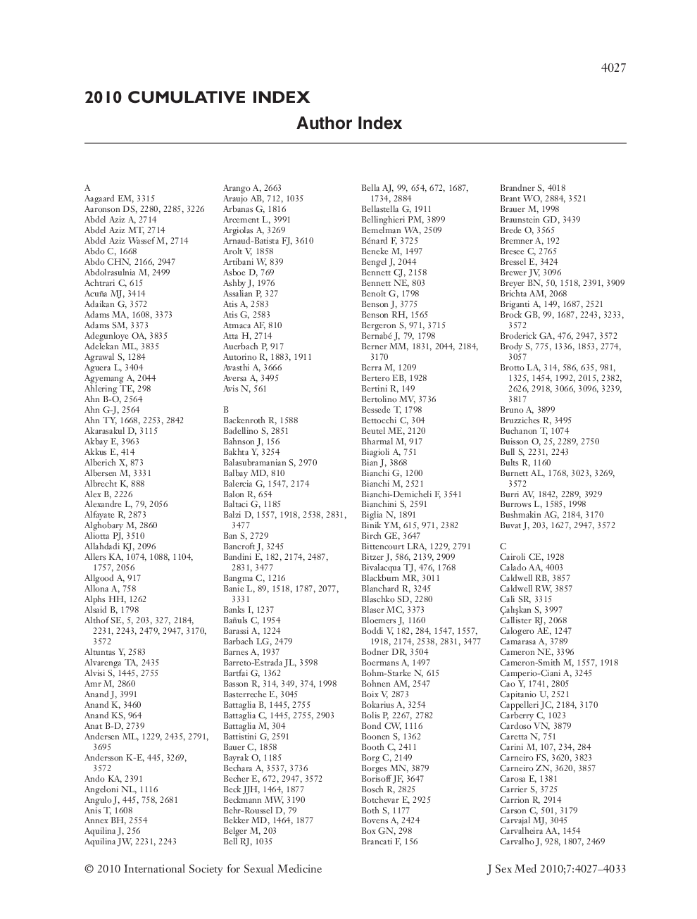 Author Index