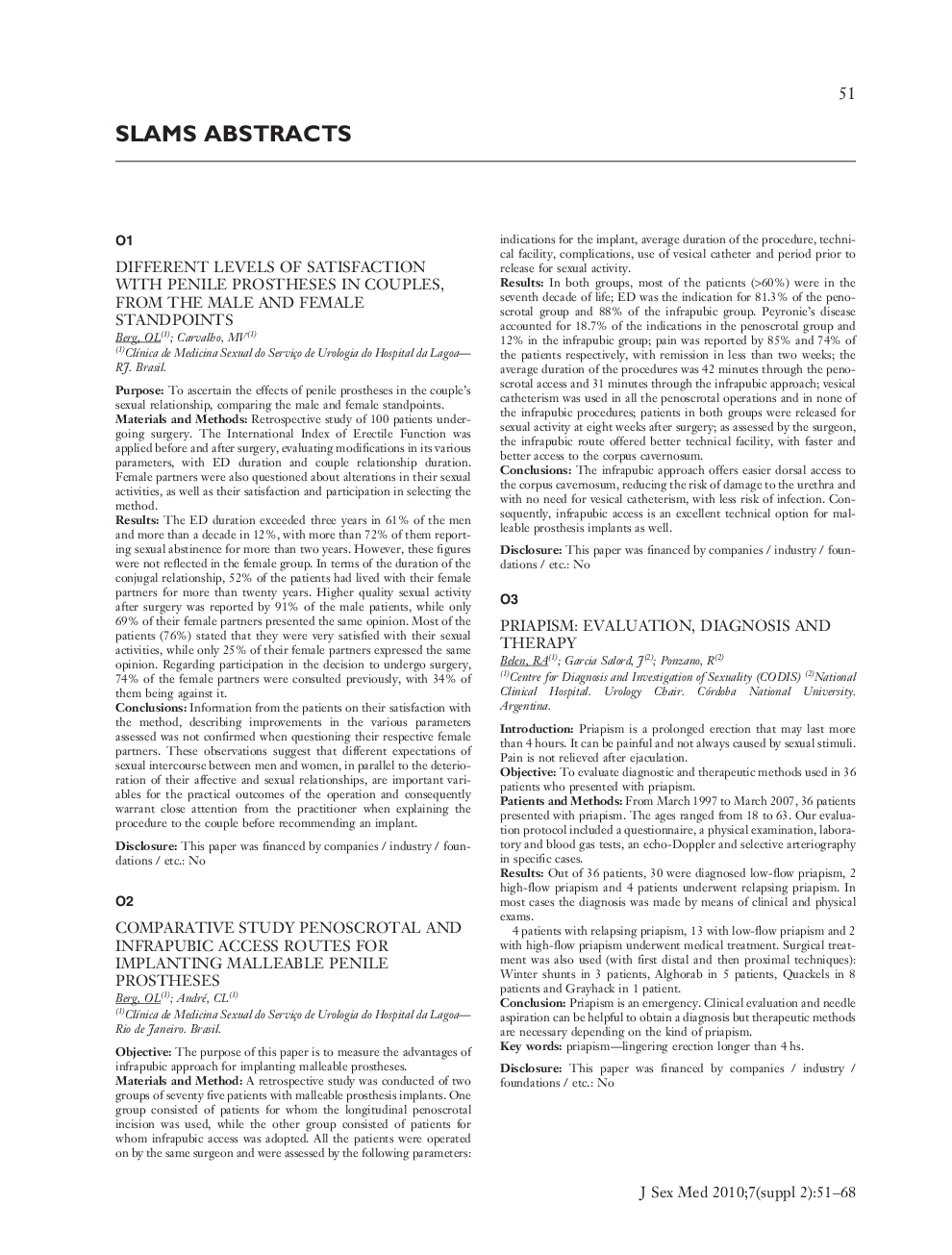 SLAMS ABSTRACTS
