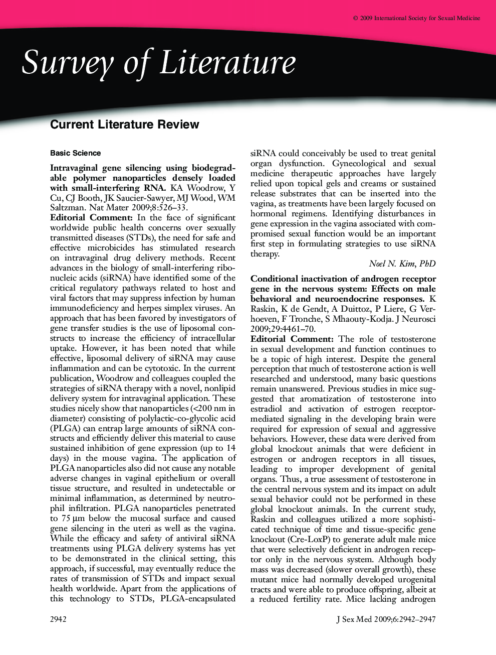 Survey of Literature: Current Literature Review