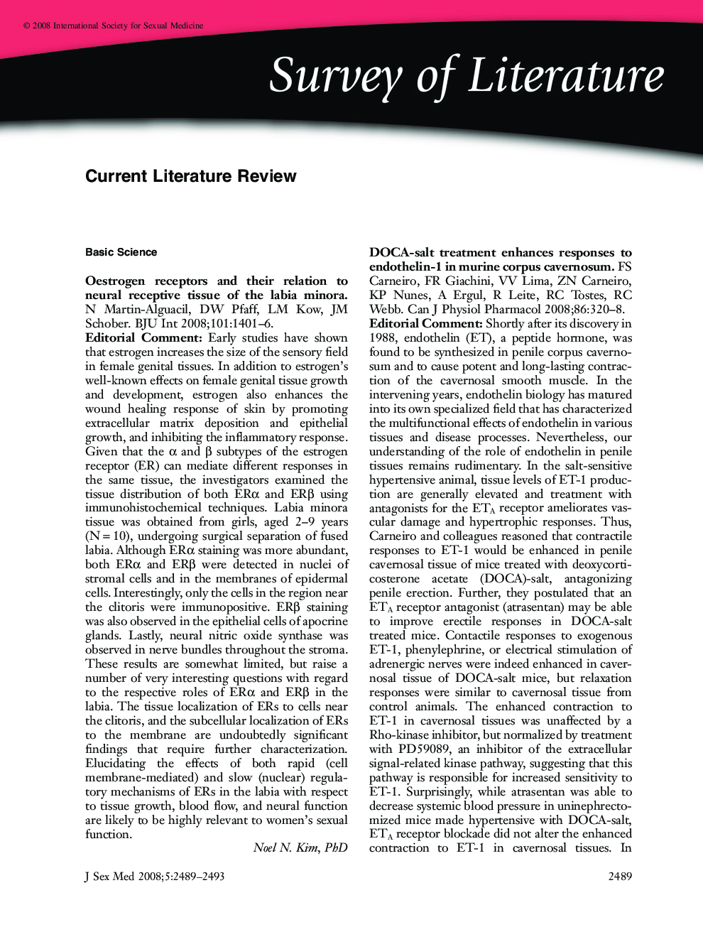 Current Literature Review
