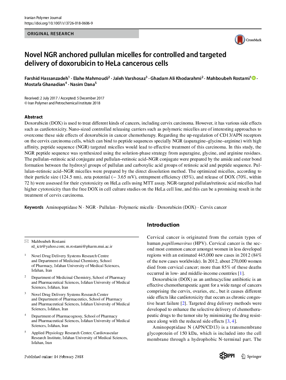 2009 CUMULATIVE INDEX: Author Index