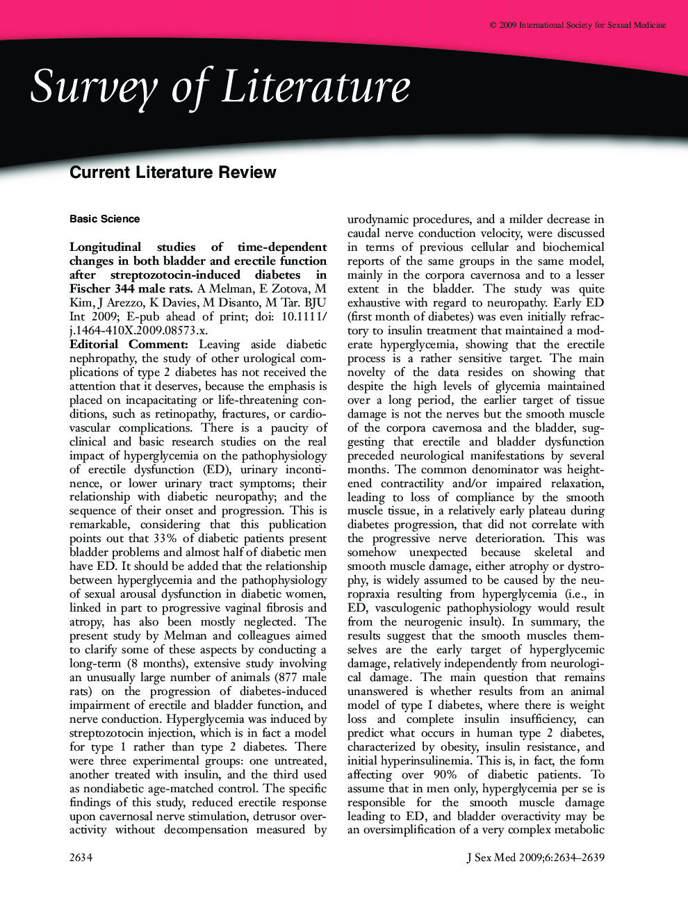 Survey of Literature: Current Literature Review