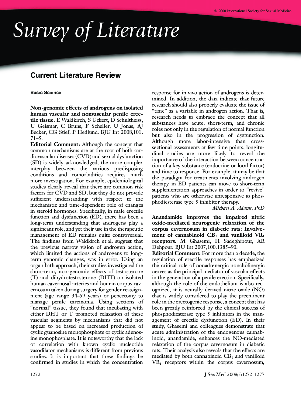 Current Literature Review