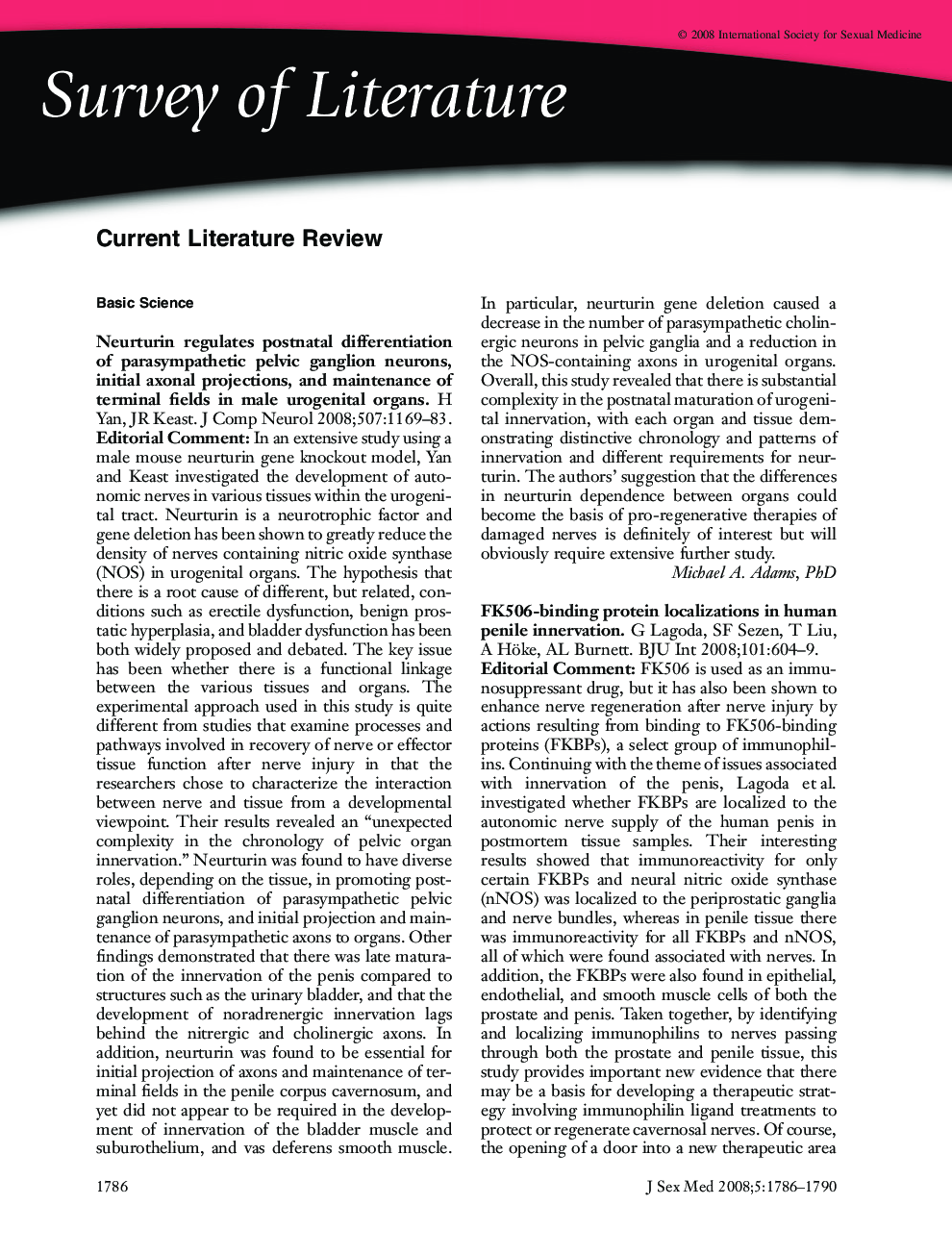 Survey of Literature: Current Literature Review
