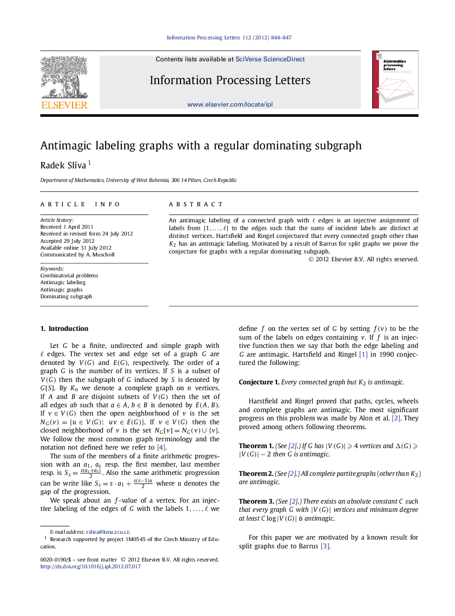 Antimagic labeling graphs with a regular dominating subgraph