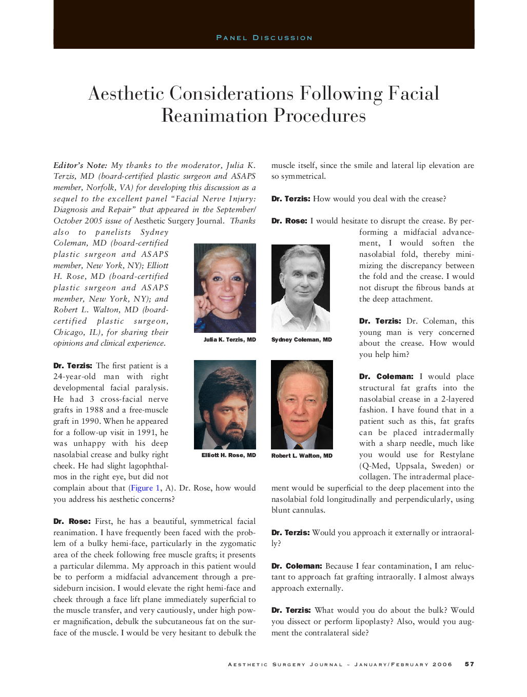 Aesthetic considerations following facial reanimation procedures