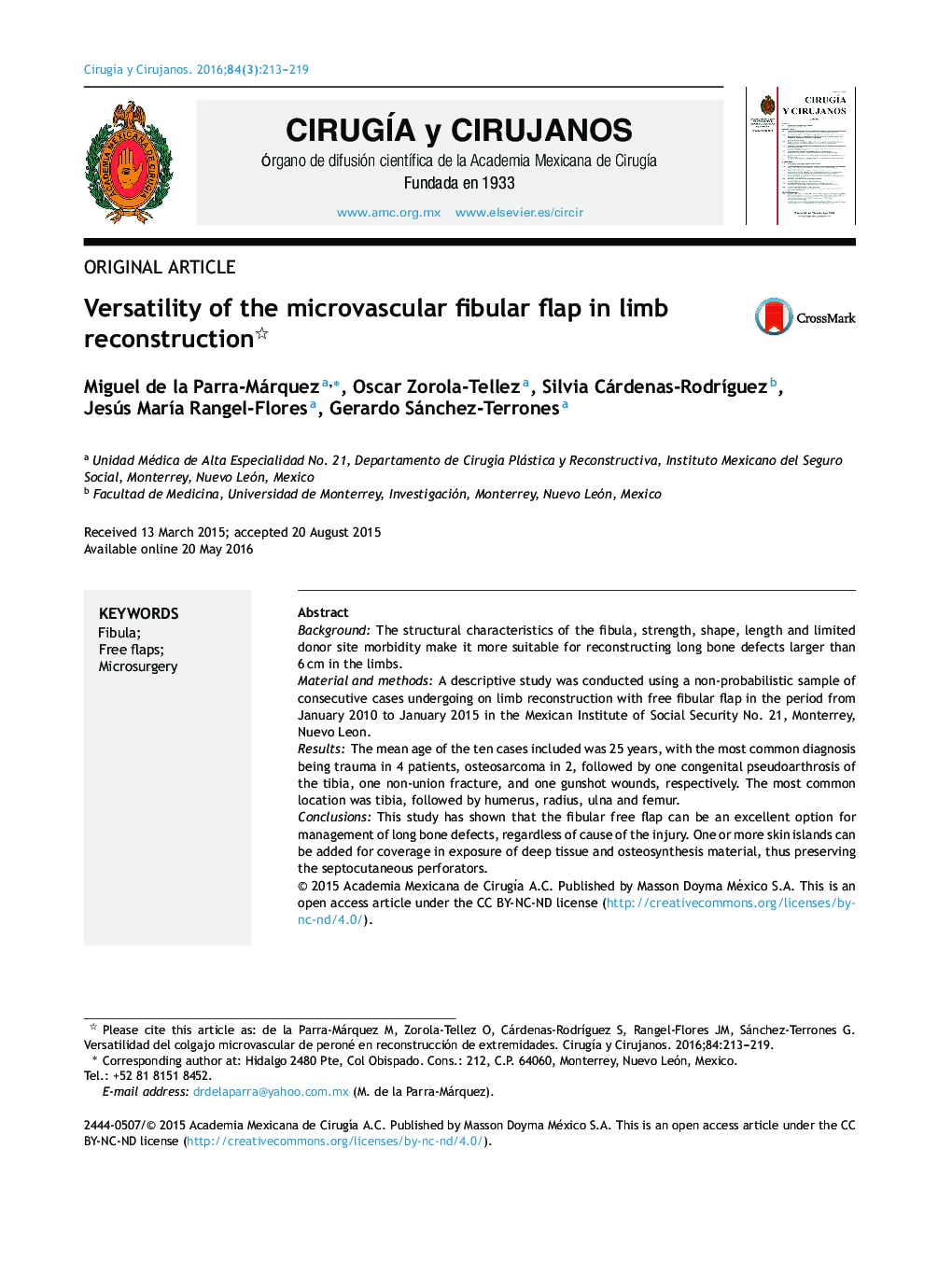 Versatility of the microvascular fibular flap in limb reconstruction 