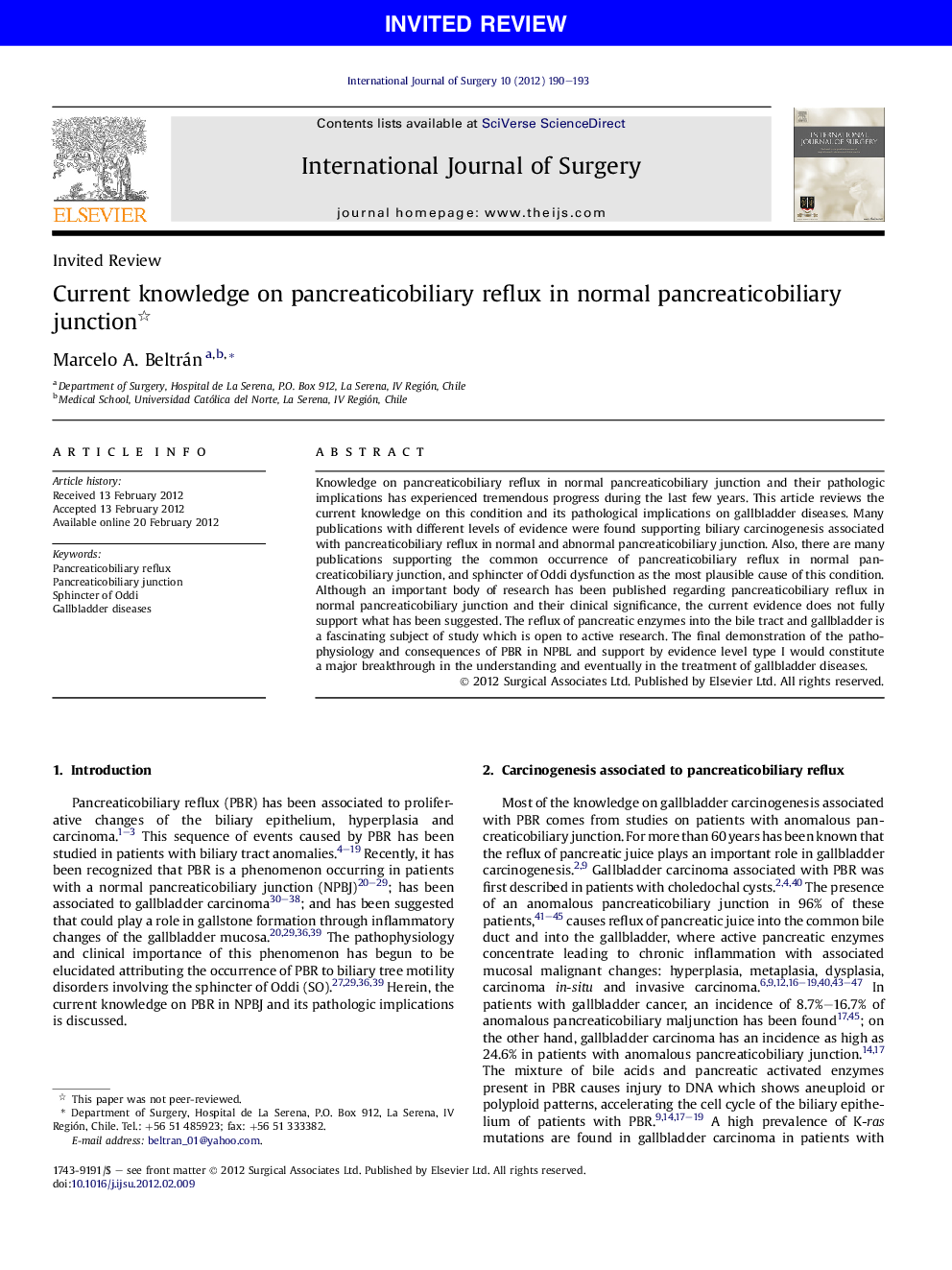 Current knowledge on pancreaticobiliary reflux in normal pancreaticobiliary junction 