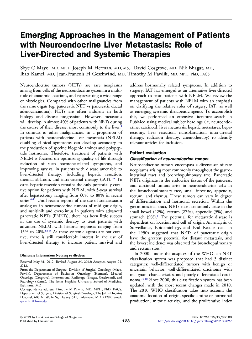 Emerging Approaches in the Management of Patients with Neuroendocrine Liver Metastasis: Role of Liver-Directed and Systemic Therapies
