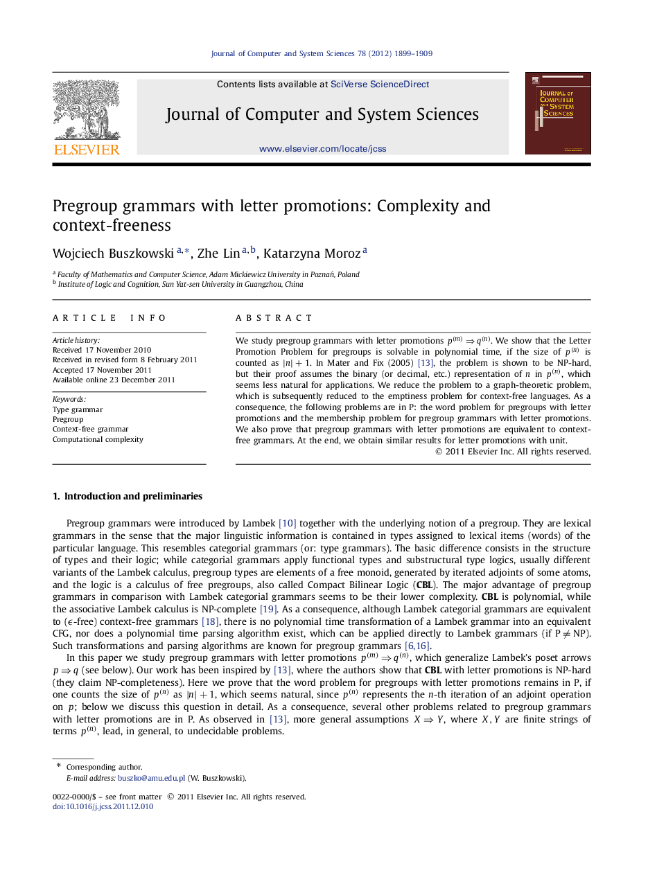 Pregroup grammars with letter promotions: Complexity and context-freeness