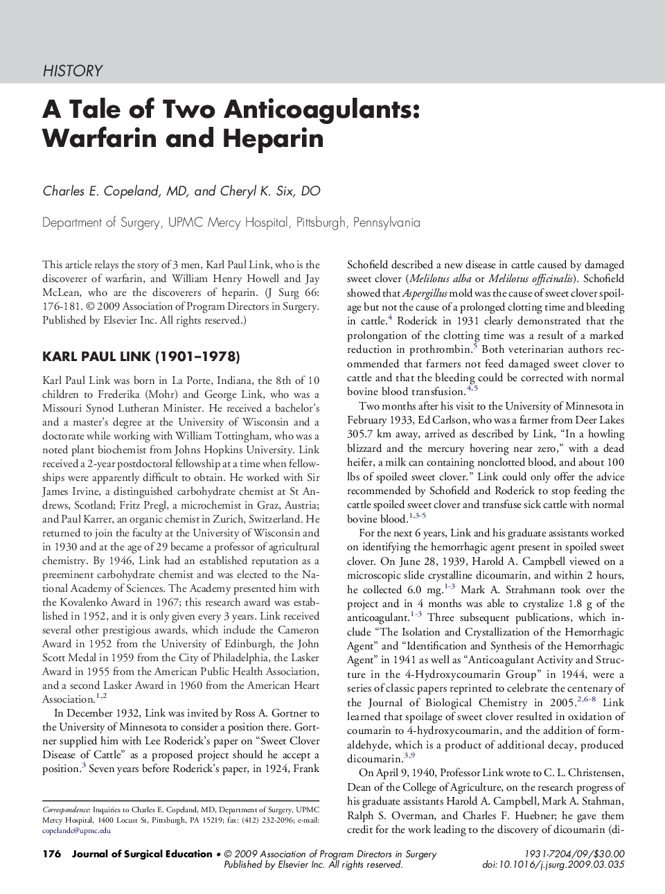 A Tale of Two Anticoagulants: Warfarin and Heparin